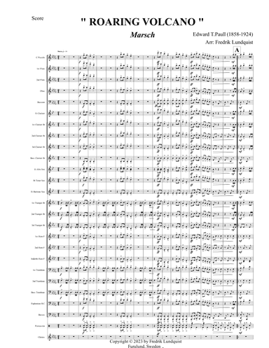 Roaring Volcano (arr. Fredrik Lundquist)