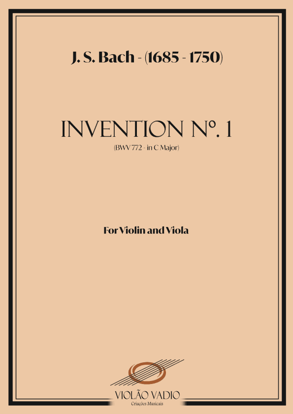 Invention No.1 (BWV 772) - (J. S. Bach) - For Violin and Viola arrangement (arr. André Alberto Santos)