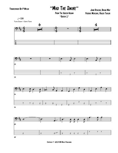 Mad The Swine (arr. P Welsh)