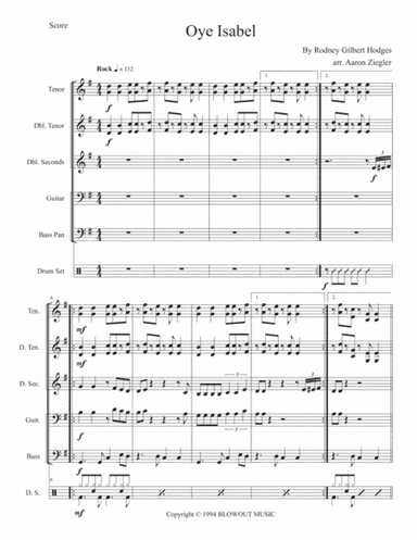 Oye Isabel (arr. Aaron Ziegler)