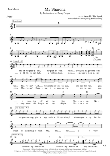 My Sharona (arr. Joeri de Graaf)