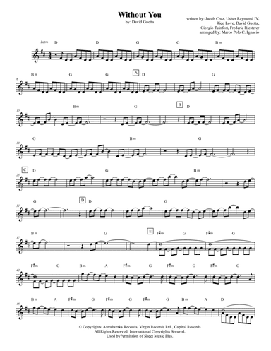 Without You (arr. Marco Polo C. Ignacio)