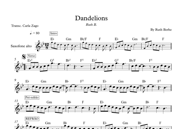 Dandelions (arr. Carla Zago)