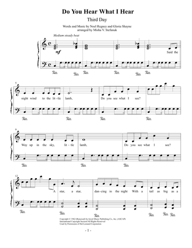Do You Hear What I Hear (arr. Misha Stefanuk)