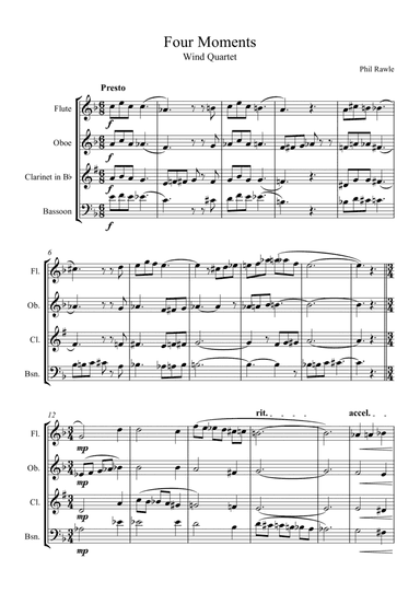Four Moments - Wind Quartet