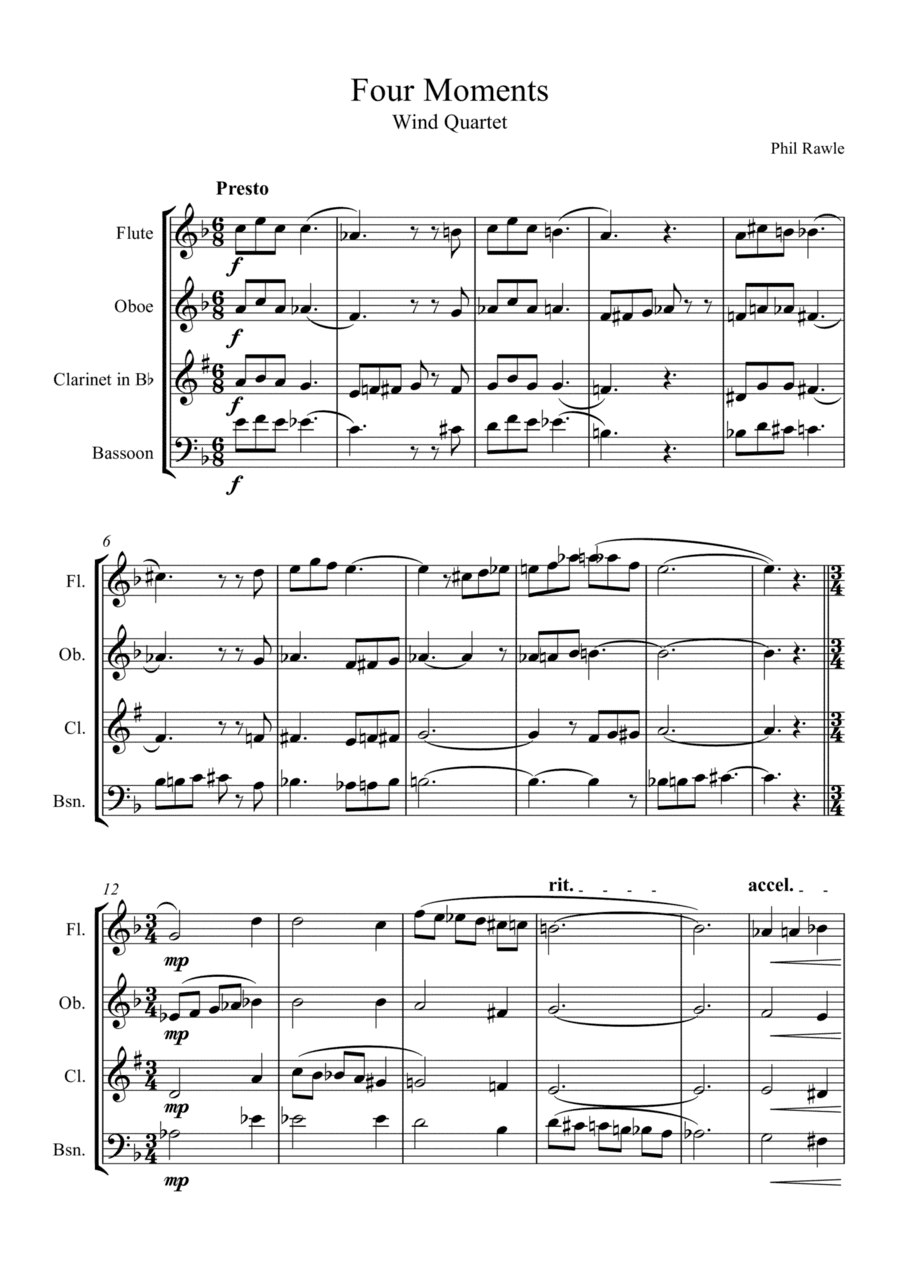 Four Moments - Wind Quartet