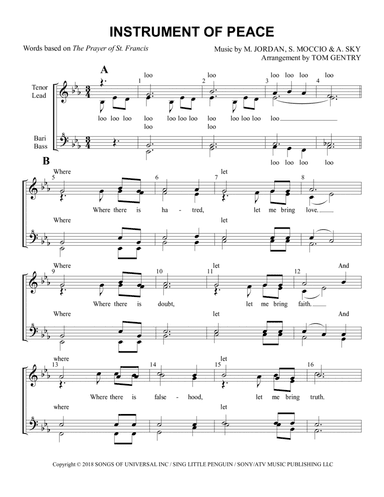 Instrument Of Peace (arr. Tom Gentry)