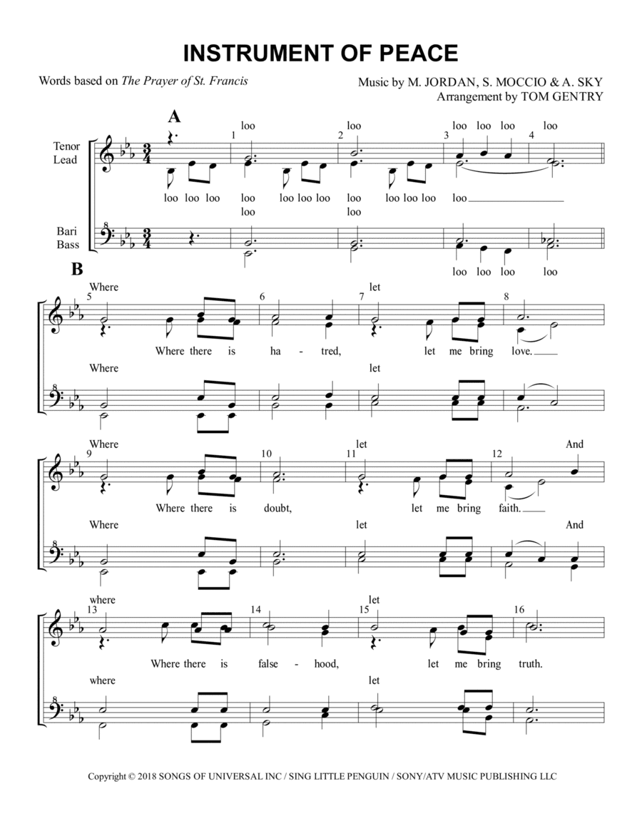 Instrument Of Peace (arr. Tom Gentry)