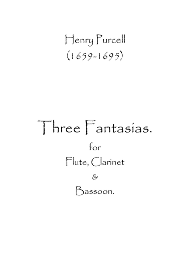 Three Fantasias (arr. Spence Bundy)