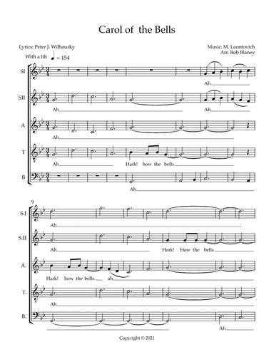 Carol Of The Bells (arr. Rob Blaney)