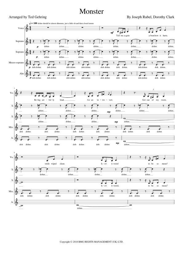 Monster (arr. Ted Gehring)