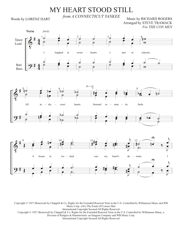 My Heart Stood Still (arr. Steve Tramack)