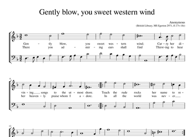 Dans ces deserts paisibles (arr. Early Music Scores)