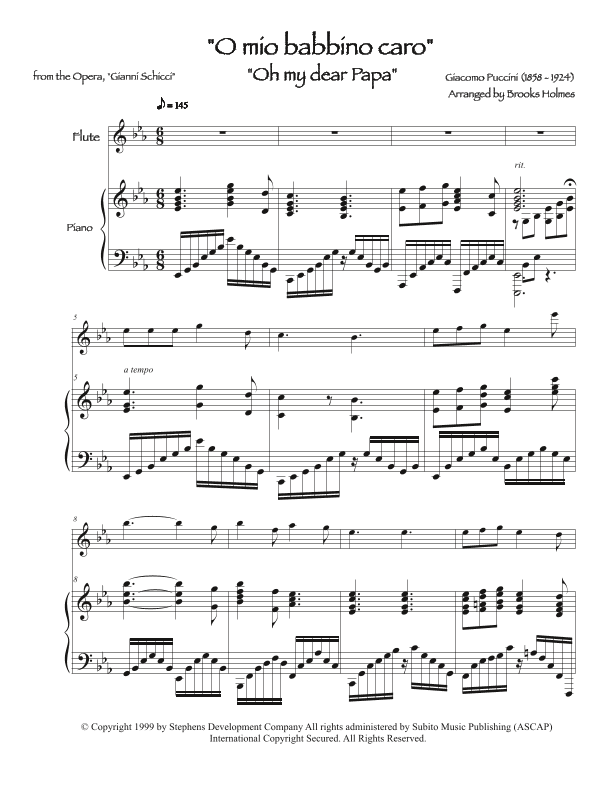 O Mio Babbino Caro (arr. Brooks Holmes)