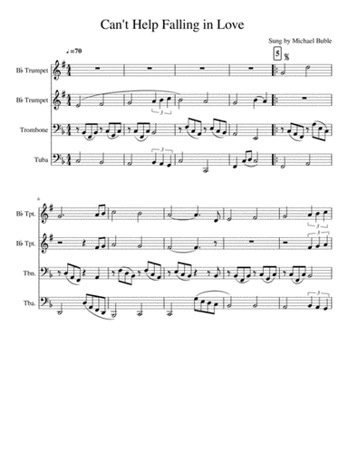 Can't Help Falling In Love (arr. Lamour Humphrey)