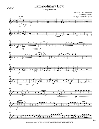 Extraordinary Love (arr. Lorento Golofeev)