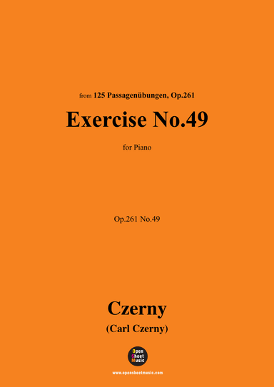 C. Czerny-Exercise No.49,Op.261 No.49 (arr. OSM Press)