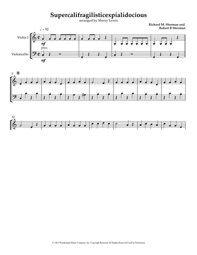 Supercalifragilisticexpialidocious (arr. Sherry Lewis)