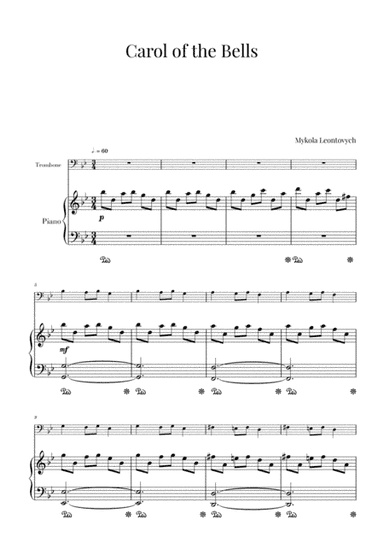 Carol of the Bells (for Trombone and Piano) (arr. Cadenza Editions)