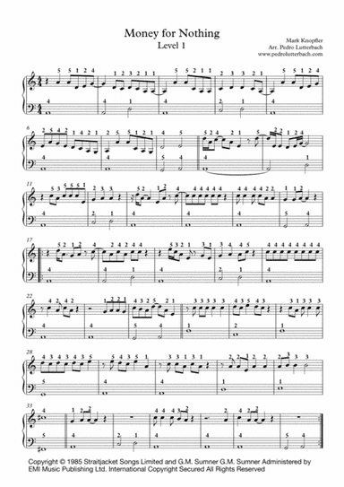 Money For Nothing (arr. Pedro Lutterbach)