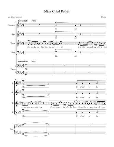 Nina Cried Power (feat. Mavis Staples) (arr. Abbey Monreal)