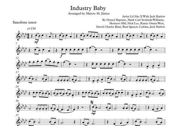Industry Baby (arr. Márcio Moreira Júnior)