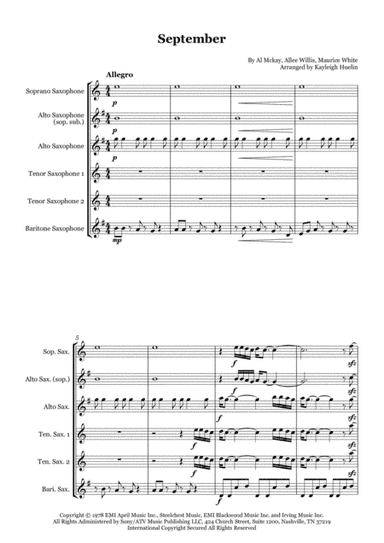 September (arr. Kayleigh Huelin)