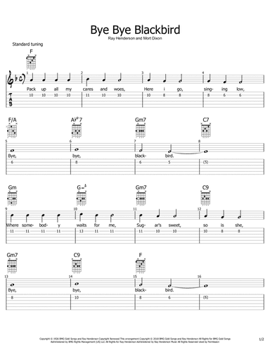 Bye Bye Blackbird (arr. Philip Jackson)