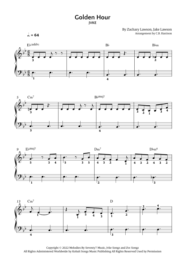 Golden Hour (arr. C. B. Harrison)