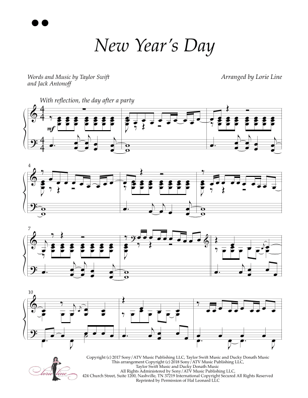 New Year's Day (arr. Lorie Line)