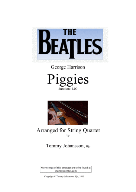Piggies (arr. Tommy Johansson, Hjo)