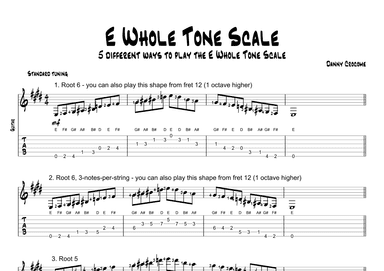 E Whole Tone Scale (5 Ways to Play)
