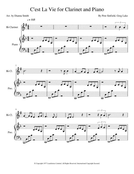 C'est La Vie (arr. Dianna Smith)