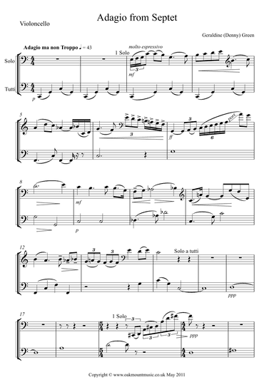 Adagio For Strings (From Septet) (Standard Arrangement)