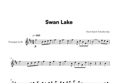 Tchaikovsky - Swan Lake (for Trumpet in Bb Solo) (arr. Cadenza Editions)