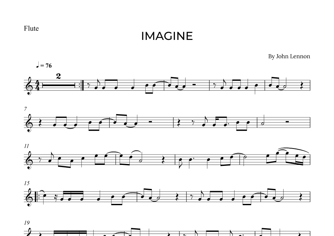 Imagine (arr. Alex Nunes Rodrigues)