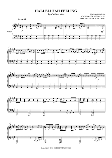 Hallelujah Feeling (arr. SCMusic)