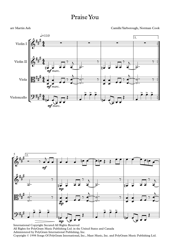 Praise You (praise U) (arr. Martin Ash)