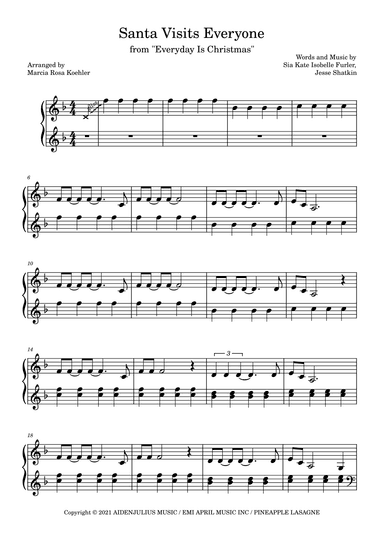 Santa Visits Everyone (arr. Marcia Rosa Koehler)