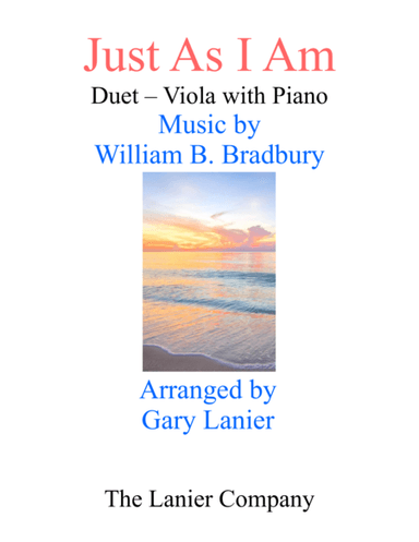 Gary Lanier: JUST AS I AM (Duet – Viola & Piano with Parts) (arr. Gary Lanier)