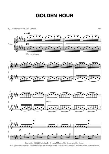 Golden Hour (arr. Cadenza Editions)