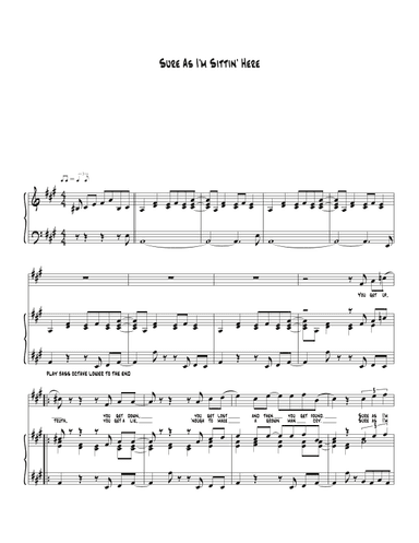 Sure As I'm Sittin' Here (arr. Biegler)