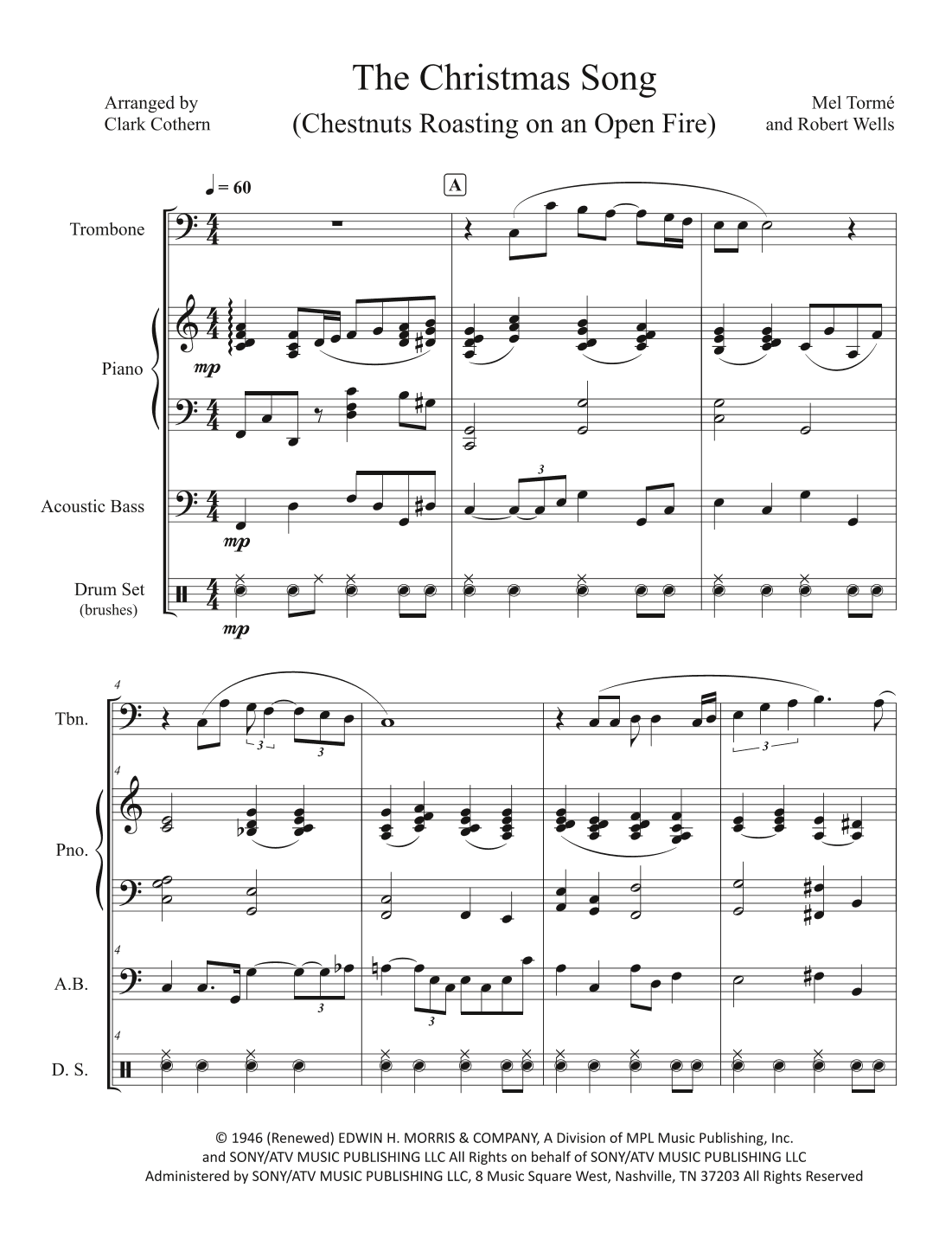 The Christmas Song (chestnuts Roasting On An Open Fire) (arr. Clark Cothern)