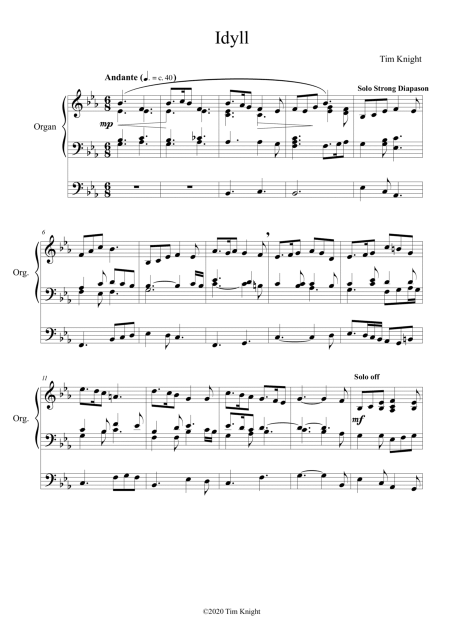 Meditations, 3 Pieces for Organ