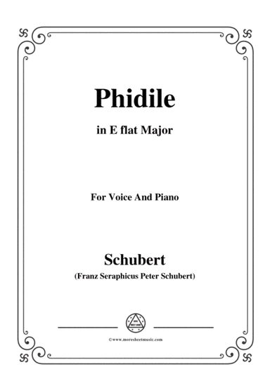 Schubert-Phidile,in E flat Major,for Voice&Piano (arr. MSM)