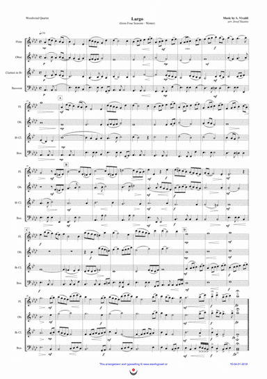 Four Seasons - Winter (Largo) (arr. Josef STASTNY)