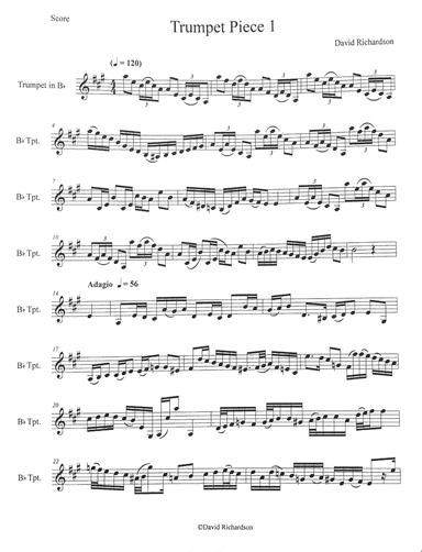 Trumpet Etude 1