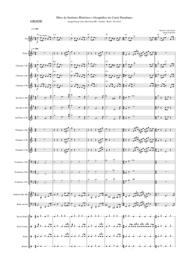 Hino do Instituto Histórico e Geográfico do Cariri Paraibano