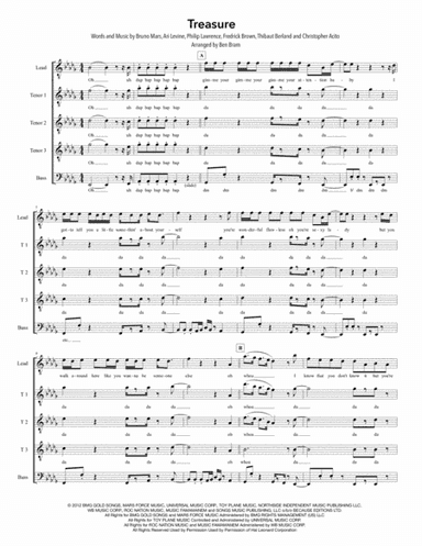 Treasure (arr. Ben Bram)
