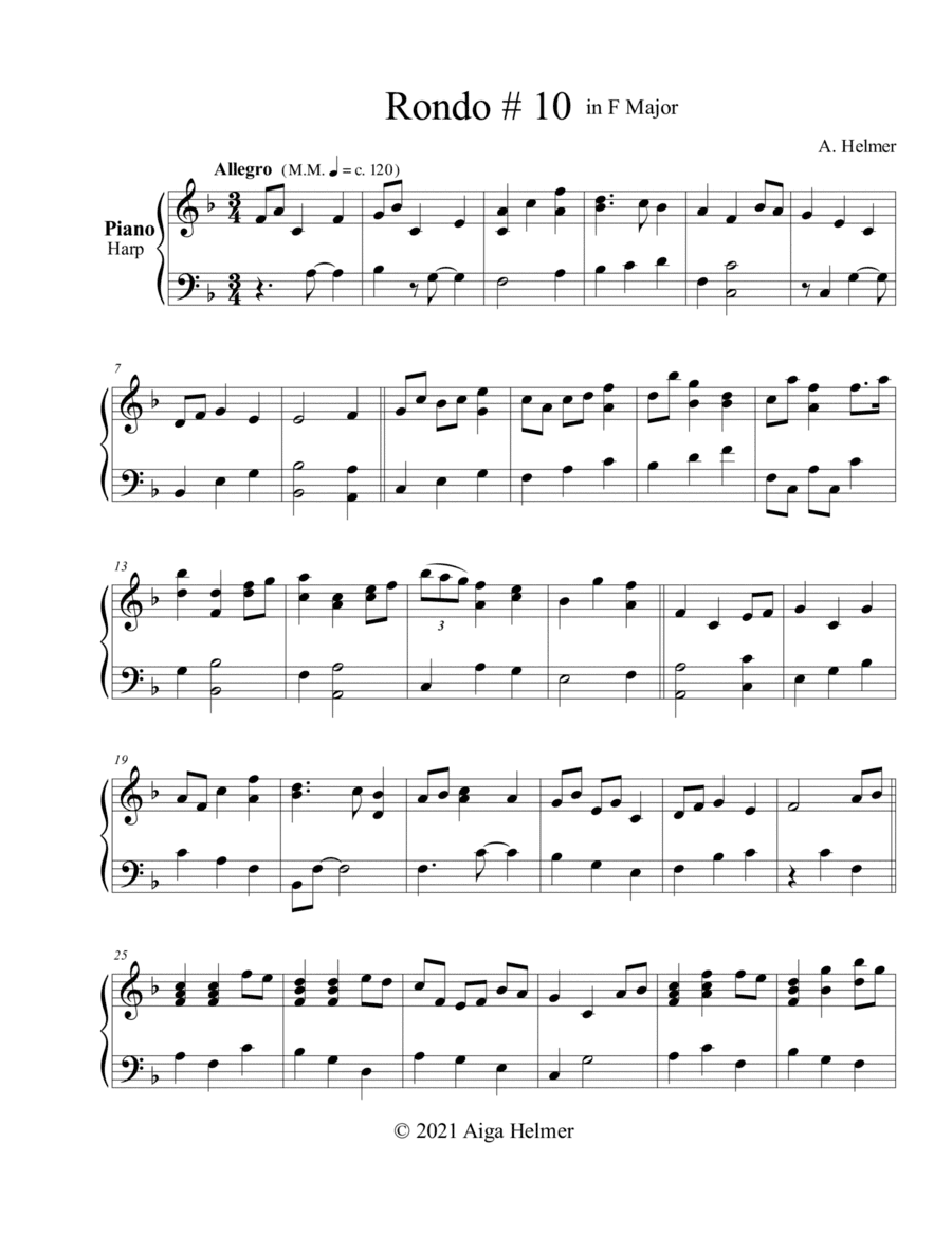 Rondo # 10 in.F Major